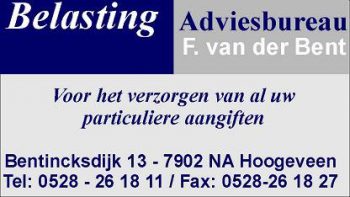 Belasting adviesbureau F. van der Bent