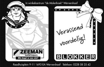 Zeeman / blokker wervershoof