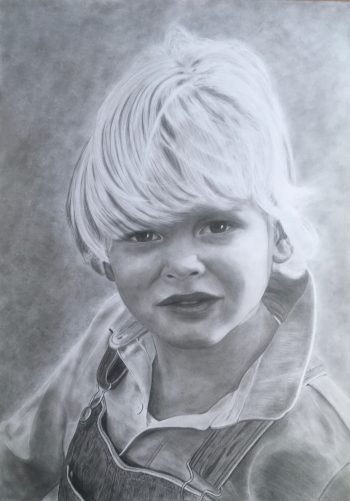 portret tekening jongen A2